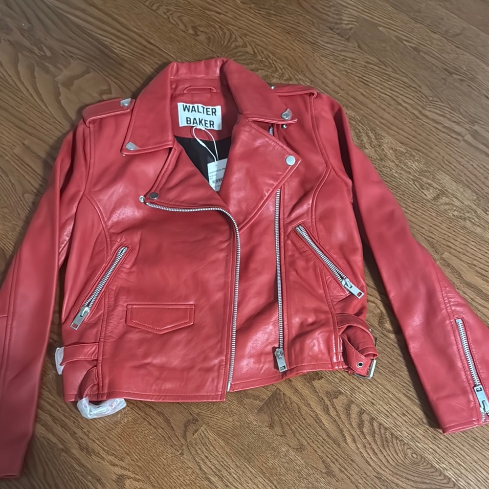 Walter Baker Women's Red Leather Jacket